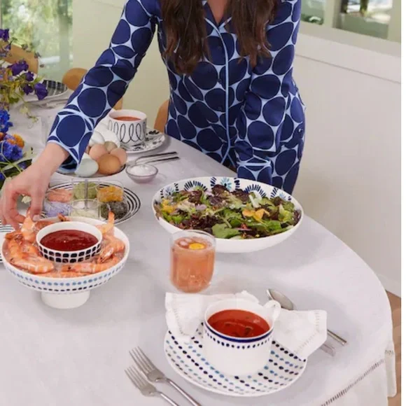 Kate Spade New York Floral Way Low Serving Bowl By Lenox